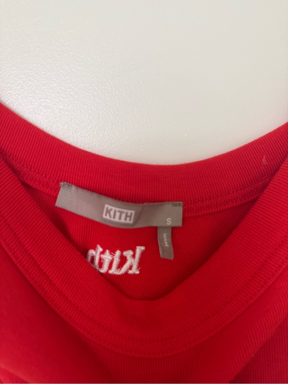 Kith Red Ribbed Crop Tank - Picture 3 of 3